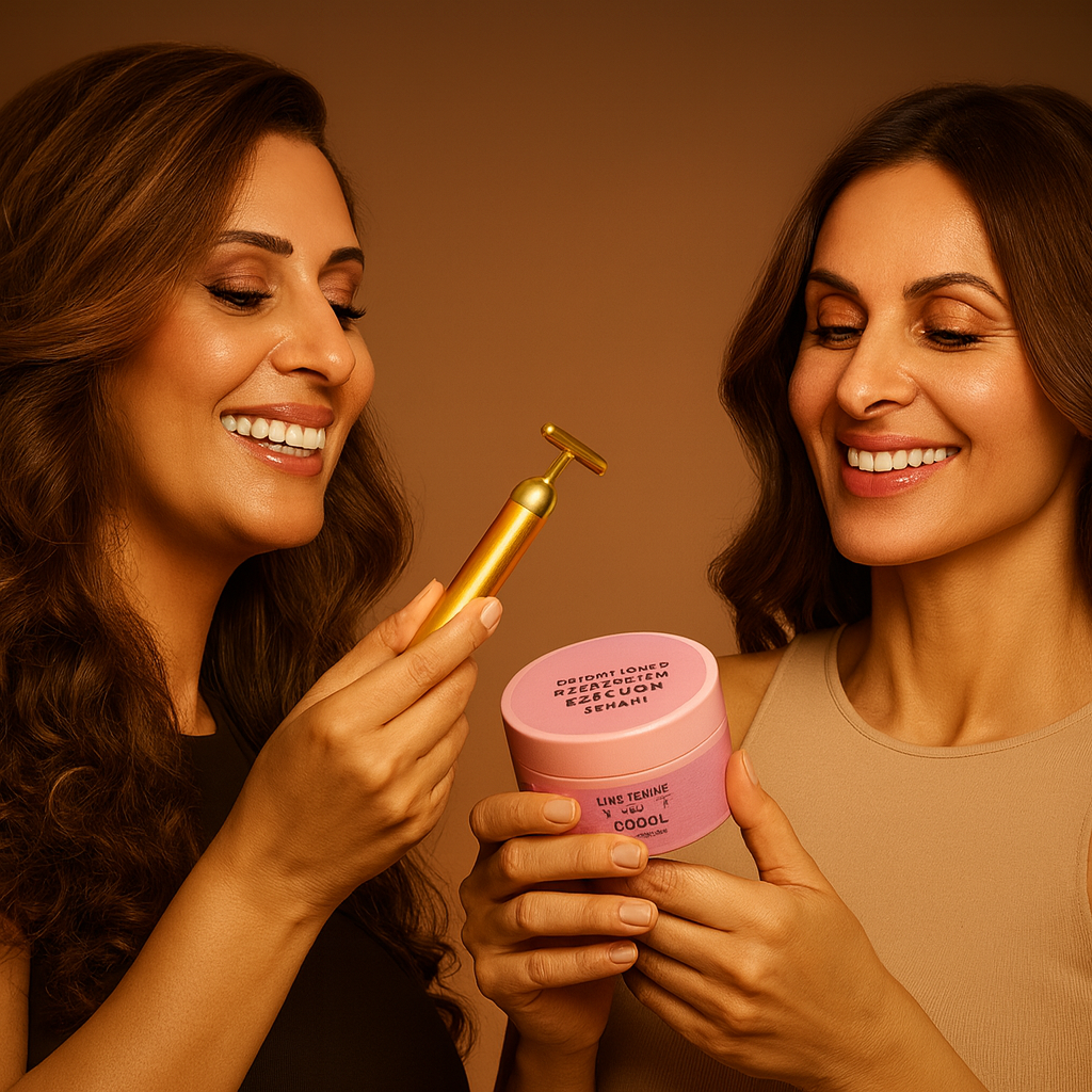 24K Gold Facial Energy Beauty Bar – Electric Face Massage Roller      ⭐⭐⭐⭐⭐ (5,000+ Reviews)